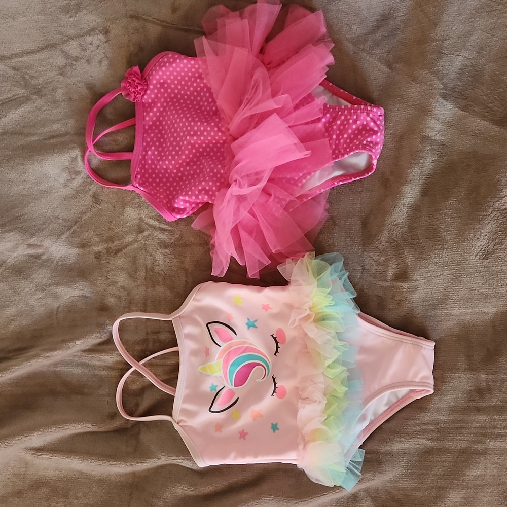 2 Bathing Suits Baby Girl